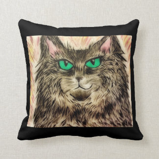 Throw Pillow 16" x 16" Women and Cats- Mischief
