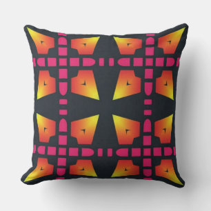 Throw Pillow, An elegant geometric fabric design  Cushion