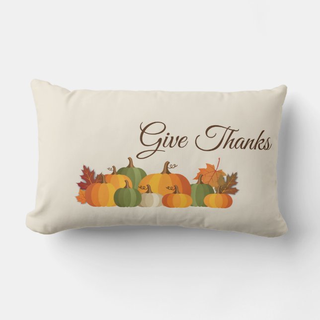 Throw Pillow-Autumn Lumbar Cushion (Front)