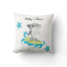 Throw Pillow Baby Shark Nursery Decoration