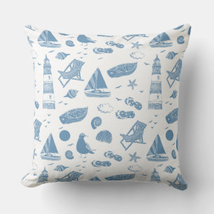 Throw Pillow-Beach Theme Cushion