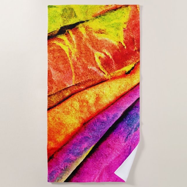 Throw Pillow Beach Towel (Front)