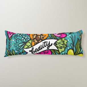 Throw Pillow Beauty with Flowers