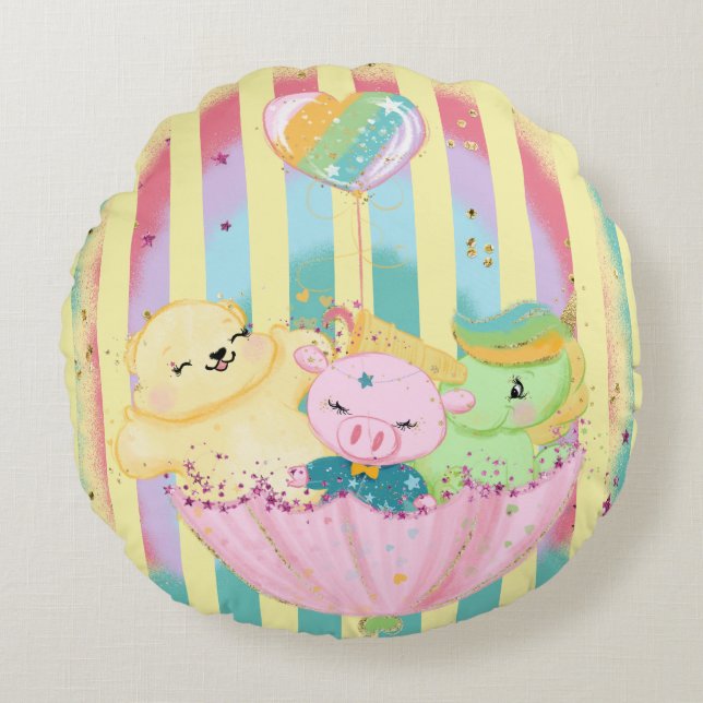 Throw Pillow Bedtime Buddies (Front)