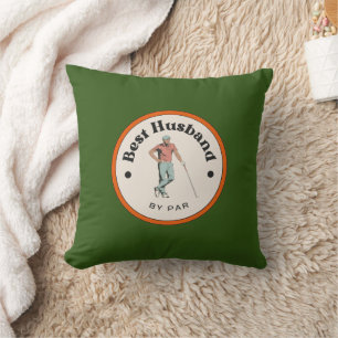 Throw Pillow - Best Husband by Par - Golfer