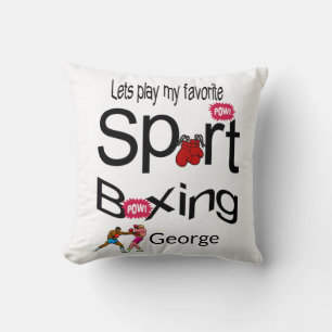 Throw Pillow Boxing Sports