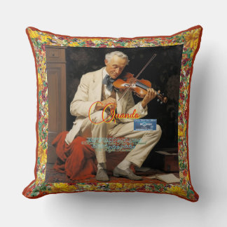 Throw Pillow Burnt Red(Quando) RFPMDesigns ©️2024