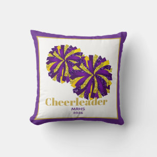 Throw Pillow Cheerleader Pom Poms personalized