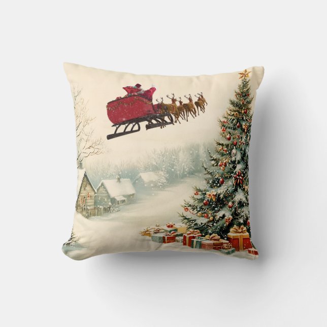 Throw Pillow Christmas is here  (Front)