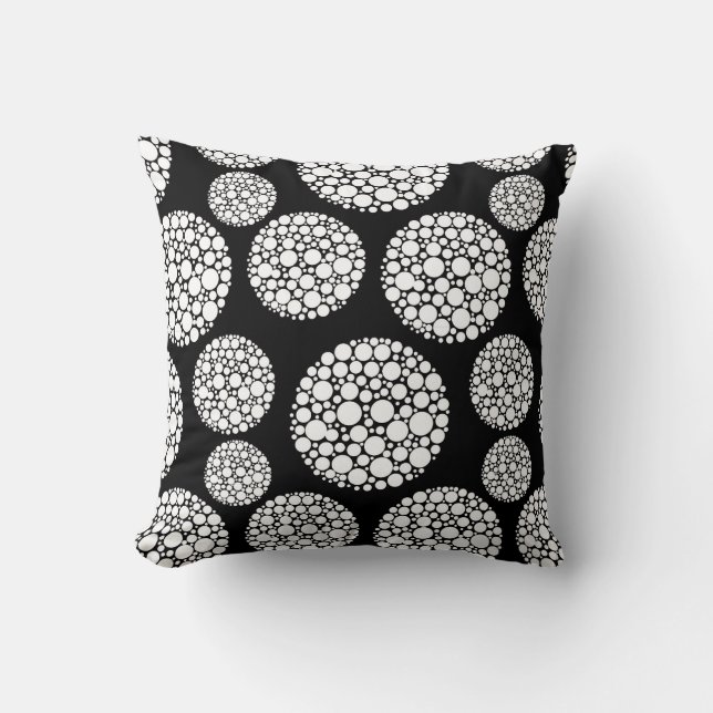 Throw Pillow-Circle Pattern Cushion (Front)