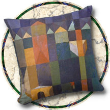 Throw Pillow - ''City of Towers'' - Paul Klee