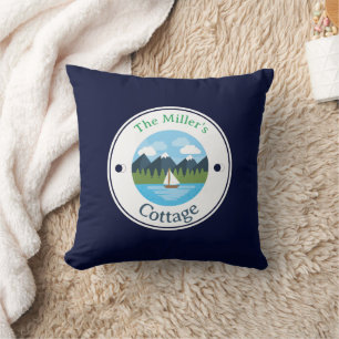 Throw Pillow - Cottage - Personalised - Add Name