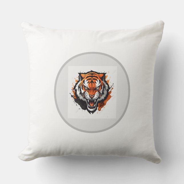 throw pillow cover so beautiful tiger style (Front)