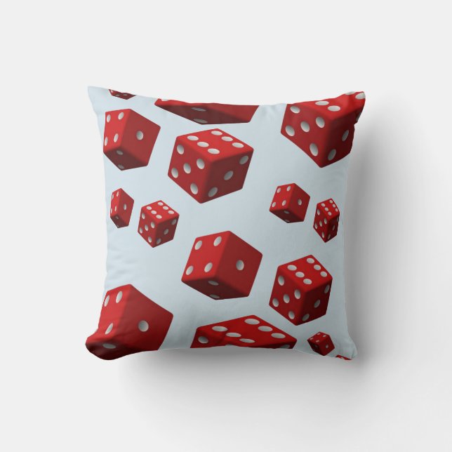 throw pillow decore dice (Front)