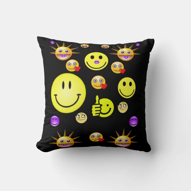 throw pillow decore faces (Front)