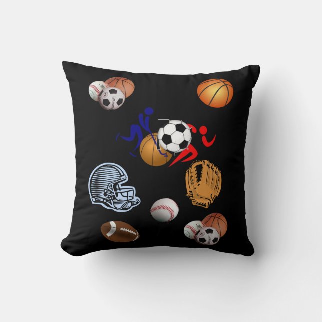 throw pillow decore sports football (Front)