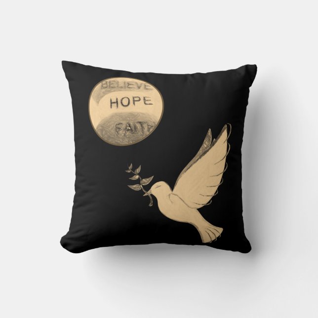Throw Pillow Dove (Front)