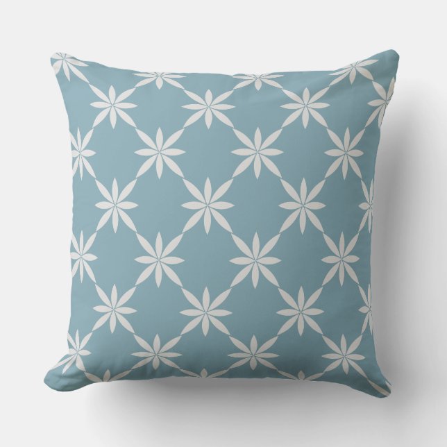 Throw Pillow-Dusty Sky Blue Cushion (Front)