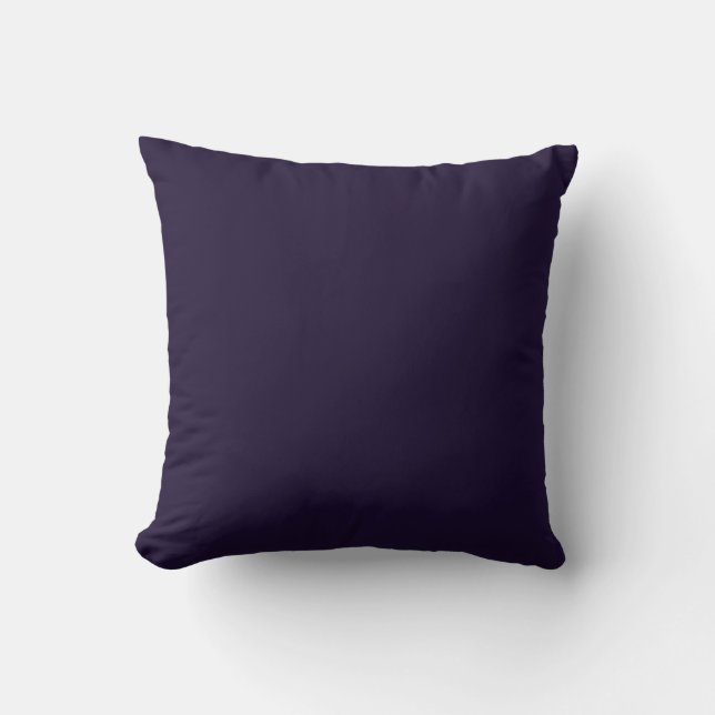 Throw Pillow-Eggplant Purple Cushion (Front)