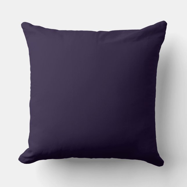 Throw Pillow-Eggplant Purple Cushion (Front)