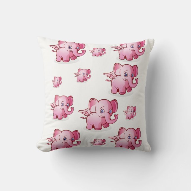 Throw Pillow Elephant (Front)