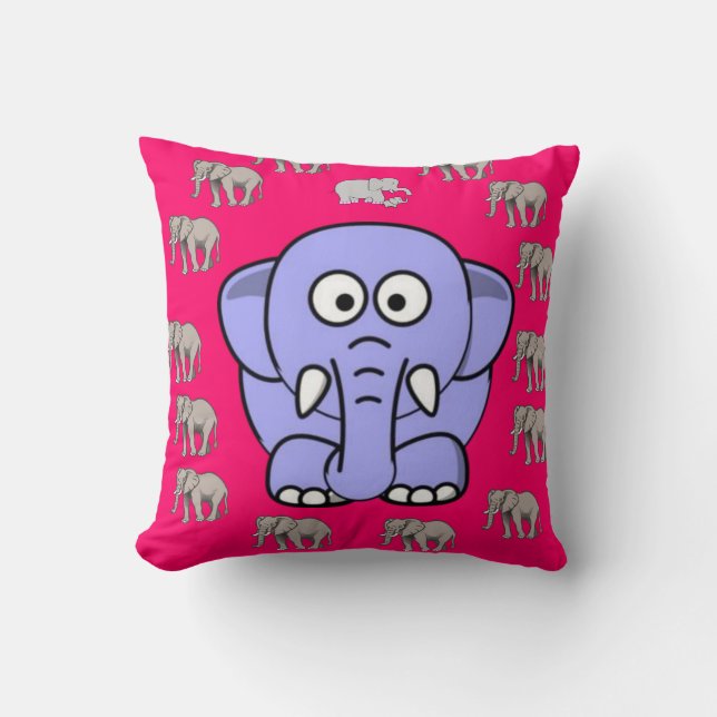 Throw Pillow Elephant (Front)