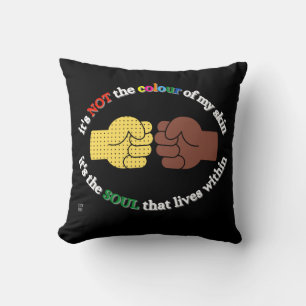 throw pillow "END RACISM"