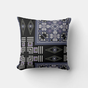 Throw Pillow ethno tribal traditional pattern patc