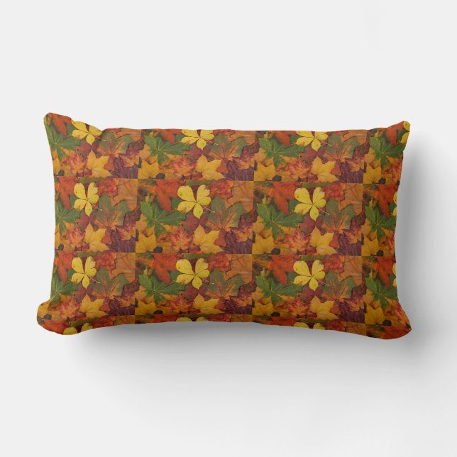 Throw Pillow "FALL/AUTUMN/LEAVES" (Front)