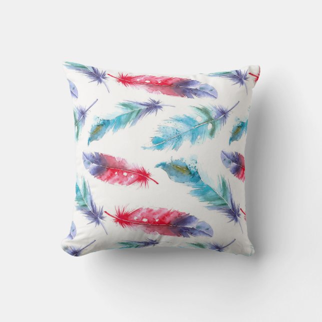 Throw Pillow-Feathers Cushion (Front)