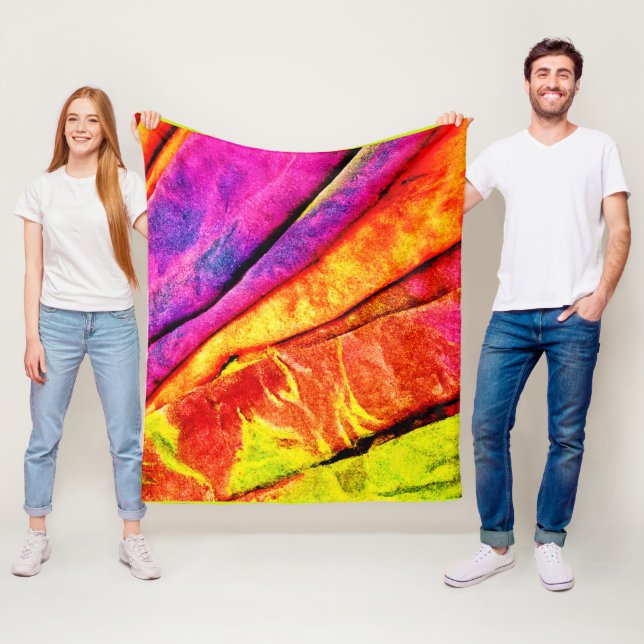 Throw Pillow Fleece Blanket (In Situ)
