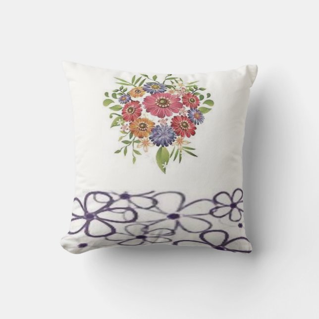 Throw Pillow Floral (Front)