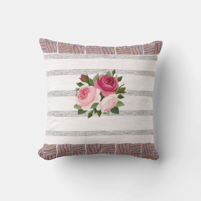 throw pillow Floral (Front)