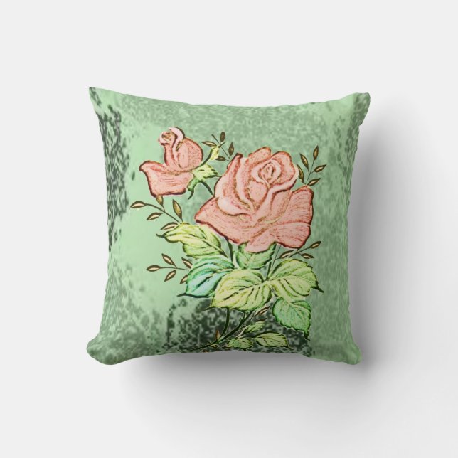 Throw Pillow Floral (Front)