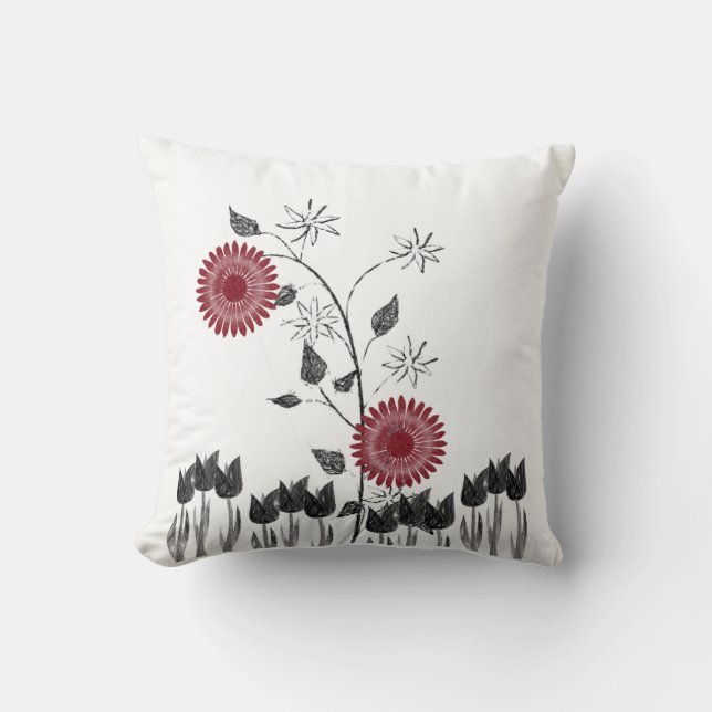 Throw Pillow Floral (Front)