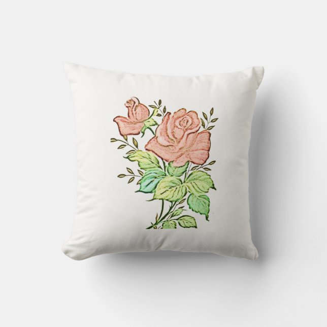 Throw Pillow Floral (Front)