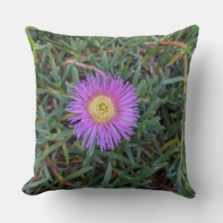 Throw Pillow-Floral series Iceplant Flower-  Cushion
