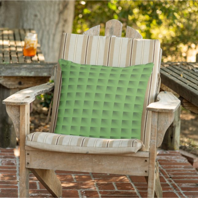 Throw Pillow Green Squared (Chair)