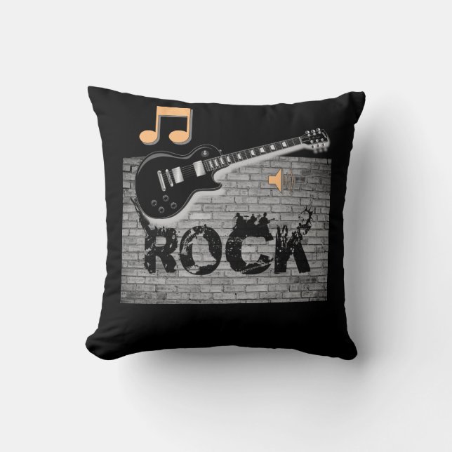 Throw Pillow Guitar (Front)