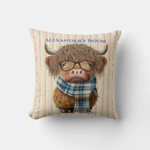 Throw Pillow Highland Cows, two sided pillow