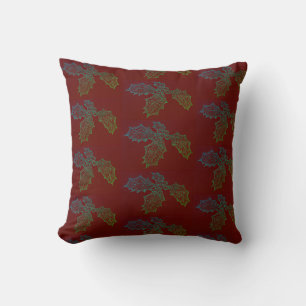 Throw Pillow Holly Sketch B Allover Print