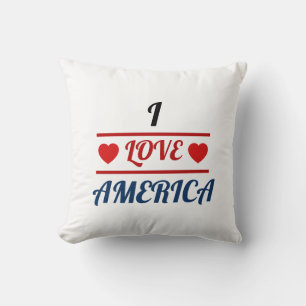Throw Pillow - I Love America