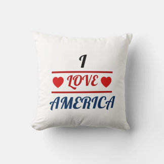 Throw Pillow - I Love America