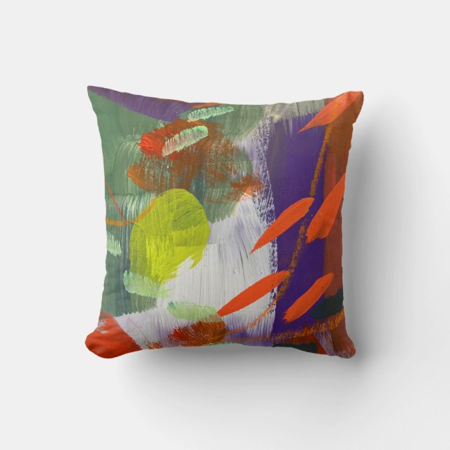 Throw Pillow in Fall is Falling Down Design (Front)