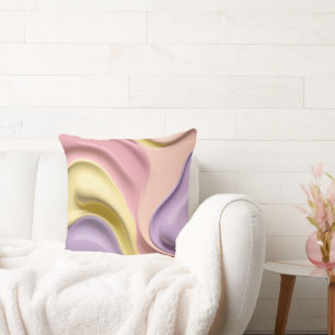 Throw pillow in stylish abstract graphic