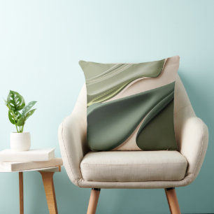 Throw pillow in stylish abstract graphic