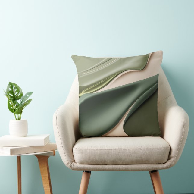 Throw pillow in stylish abstract graphic (Chair)