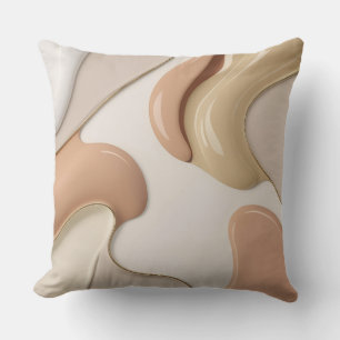 Throw pillow in stylish abstract graphic