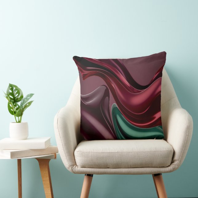 Throw pillow in stylish abstract graphic (Chair)