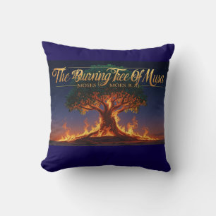 Throw Pillow- Islamic "The Burning Tree Of Musa" Cushion